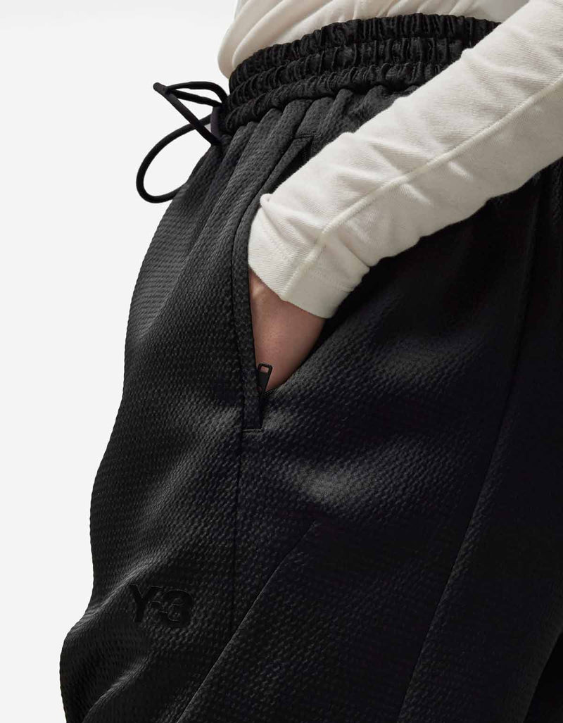 Y-3 Y-3 Black Logo Seersucker Track Pants