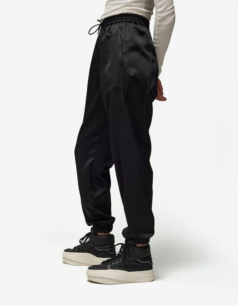 Y-3 Y-3 Black Logo Seersucker Track Pants