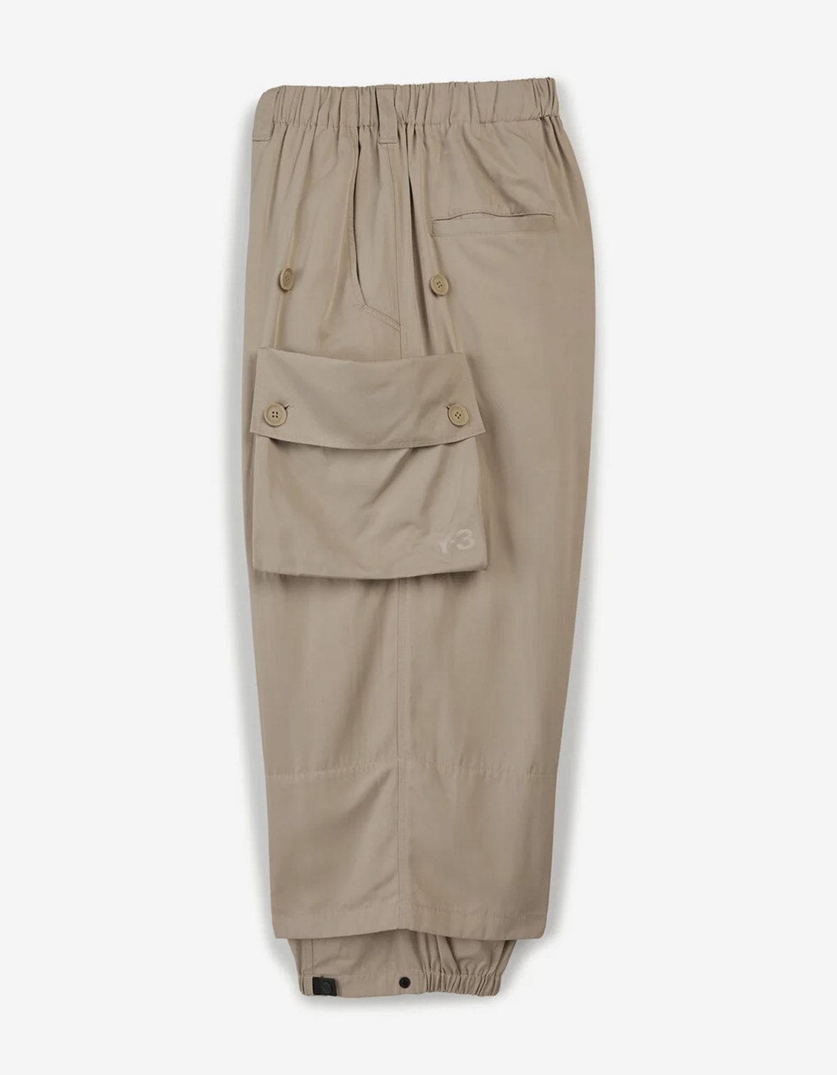 Y-3 Y-3 Brown Cuffed Twill Pants
