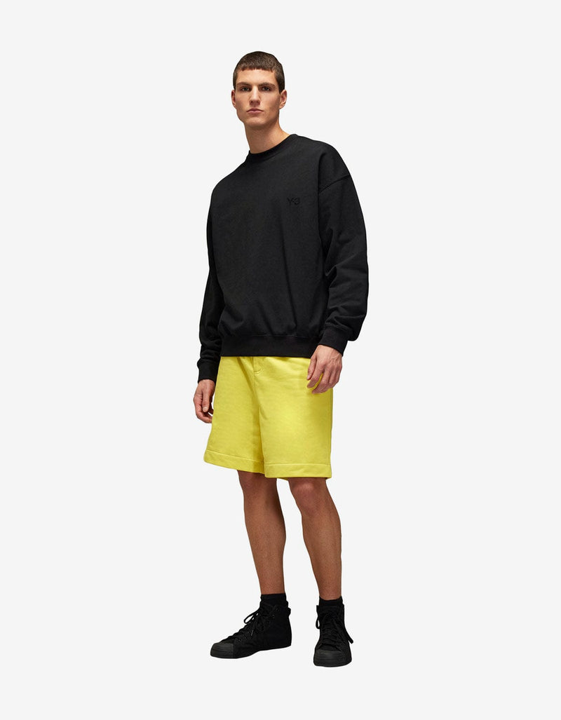 Y-3 Yellow Logo Sweat Shorts
