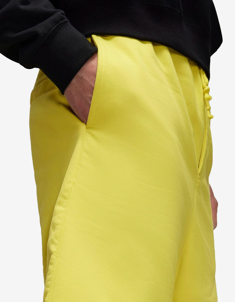 Y-3 Yellow Logo Sweat Shorts