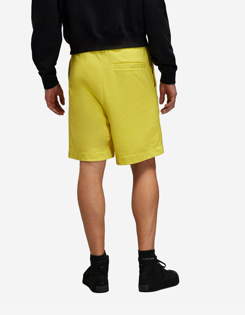 Y-3 Yellow Logo Sweat Shorts