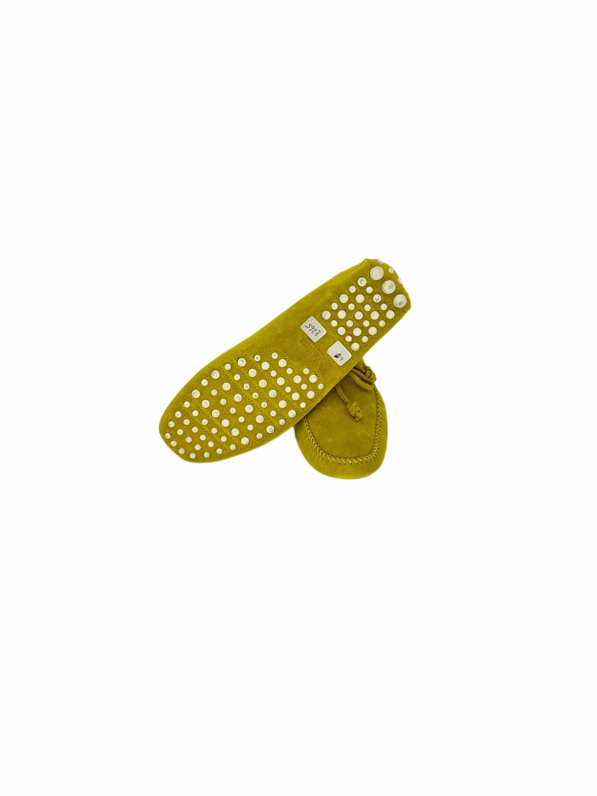 Yellow Sergio Suede Driving Loafer Slip On Shoe