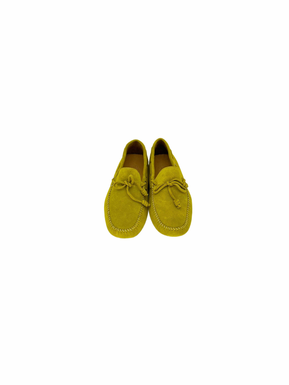 Yellow Sergio Suede Driving Loafer Slip On Shoe