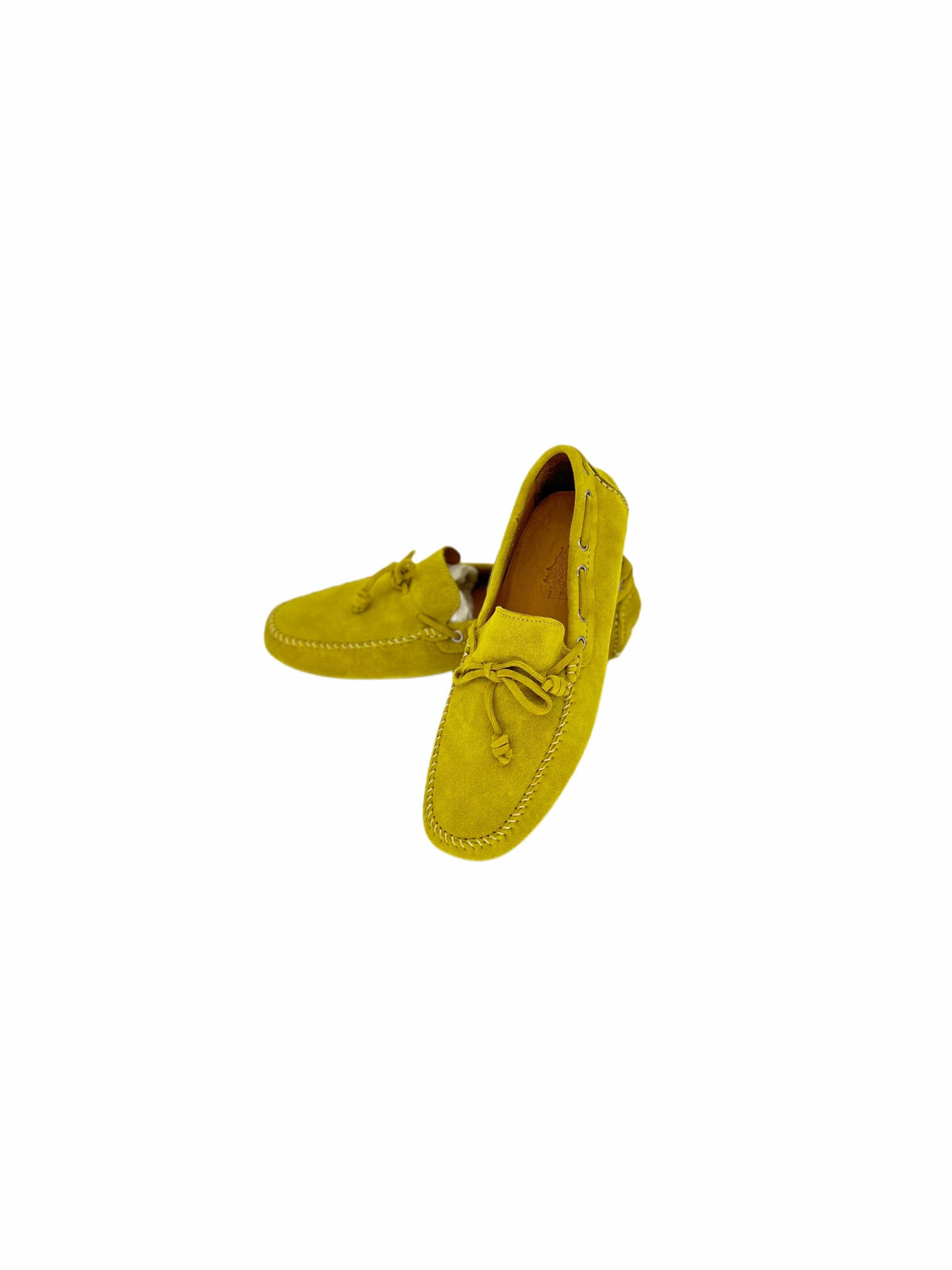 Yellow Sergio Suede Driving Loafer Slip On Shoe