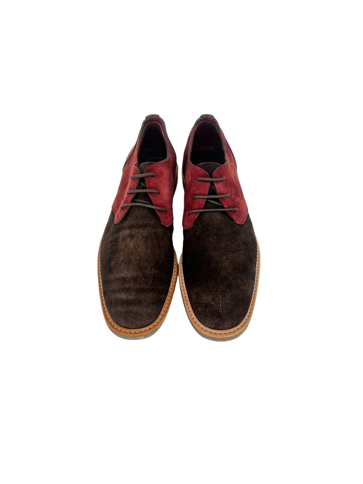 Yves Saint Laurent Bi-Colour Suede Desert Shoes With Crepe Sole
