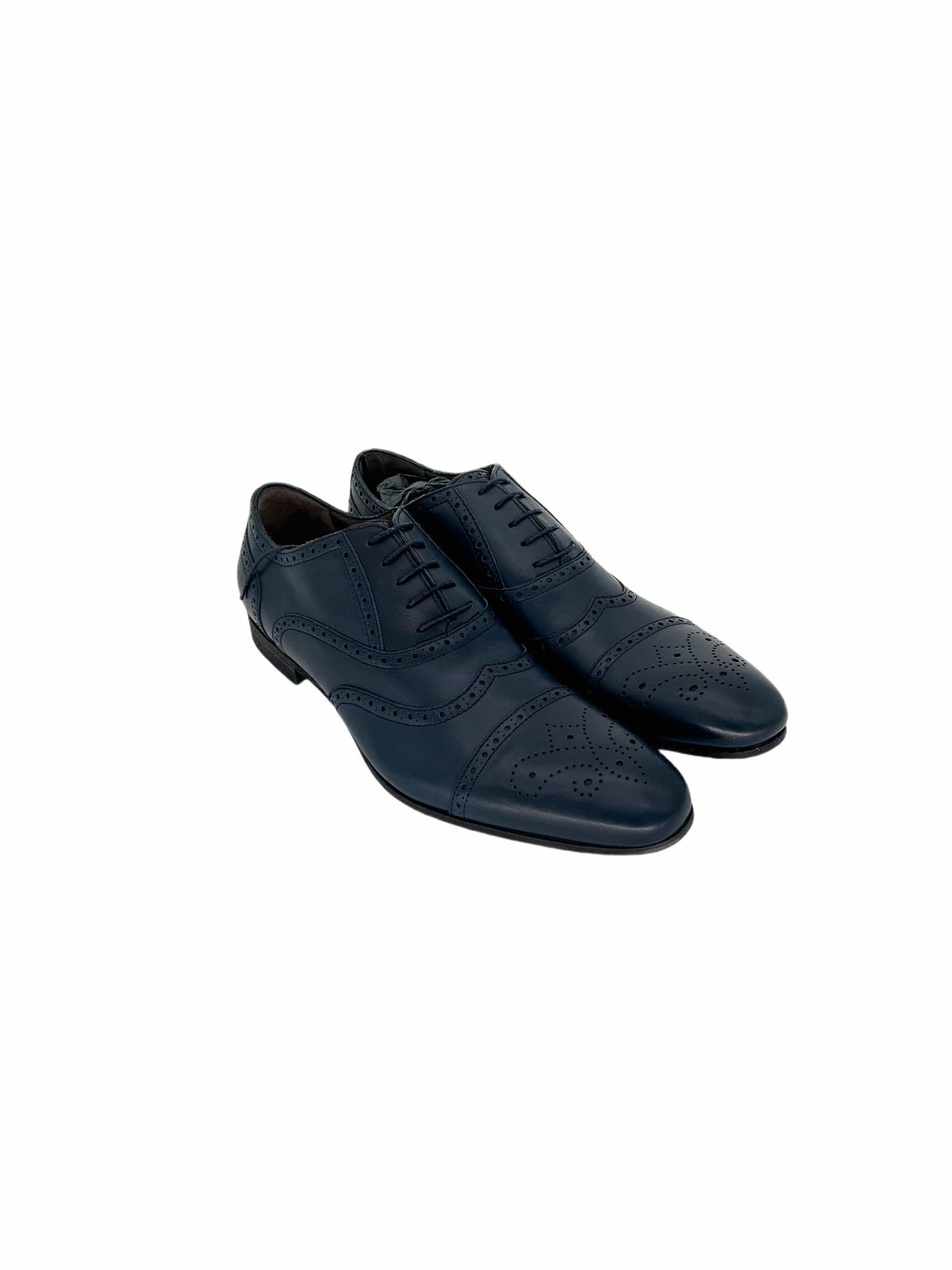 Yves Saint Laurent Blue Oxford Brogue Shoe