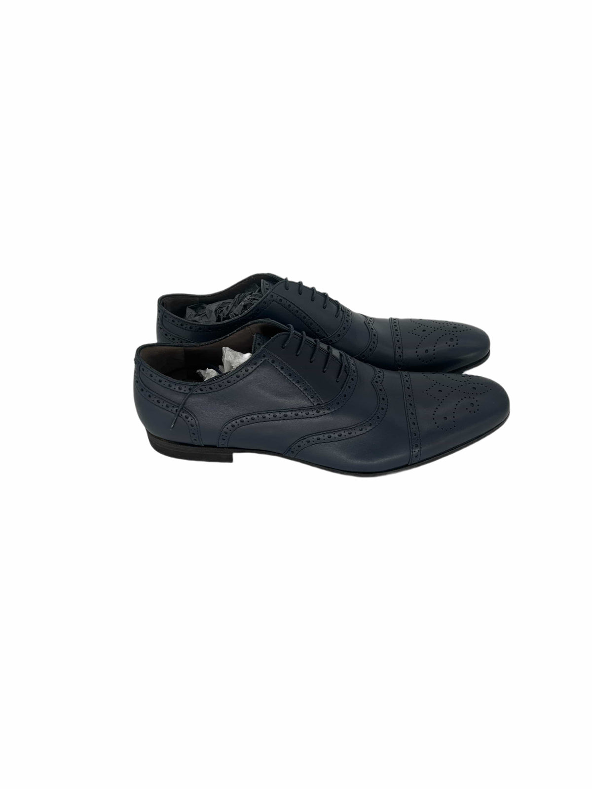 Yves Saint Laurent Blue Oxford Brogue Shoe