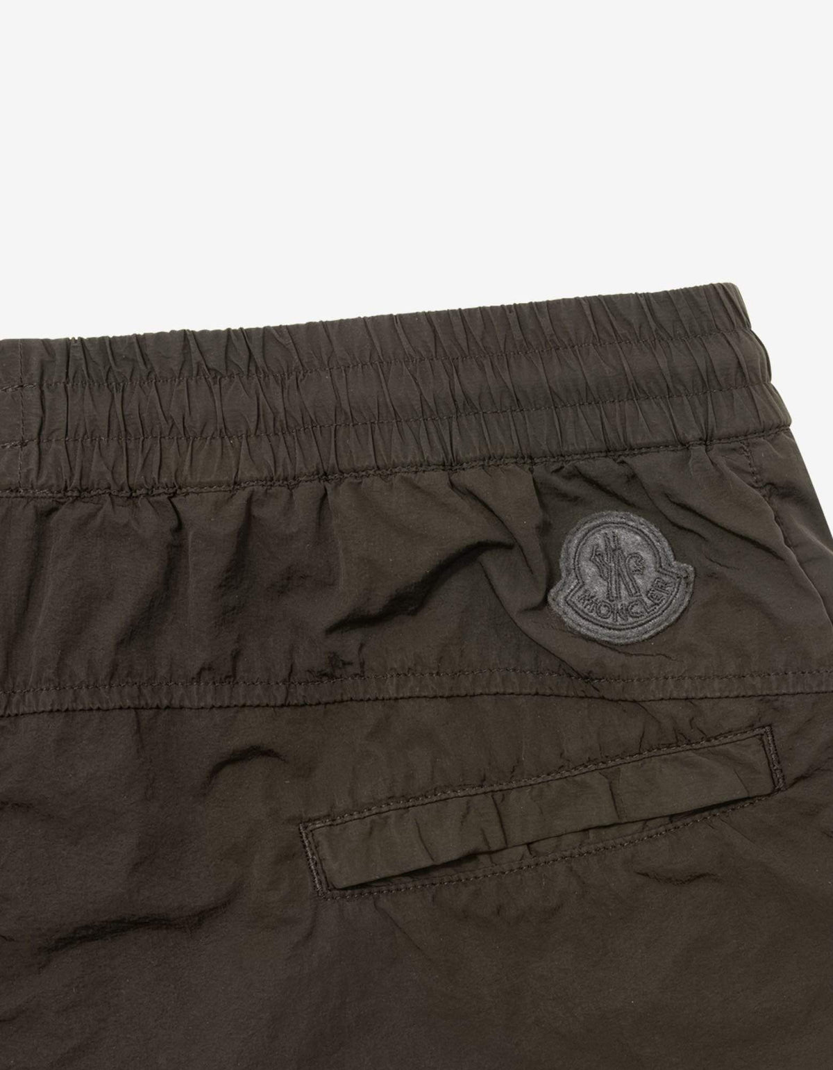 2 Moncler 1952 Dark Green Nylon Bermuda Shorts