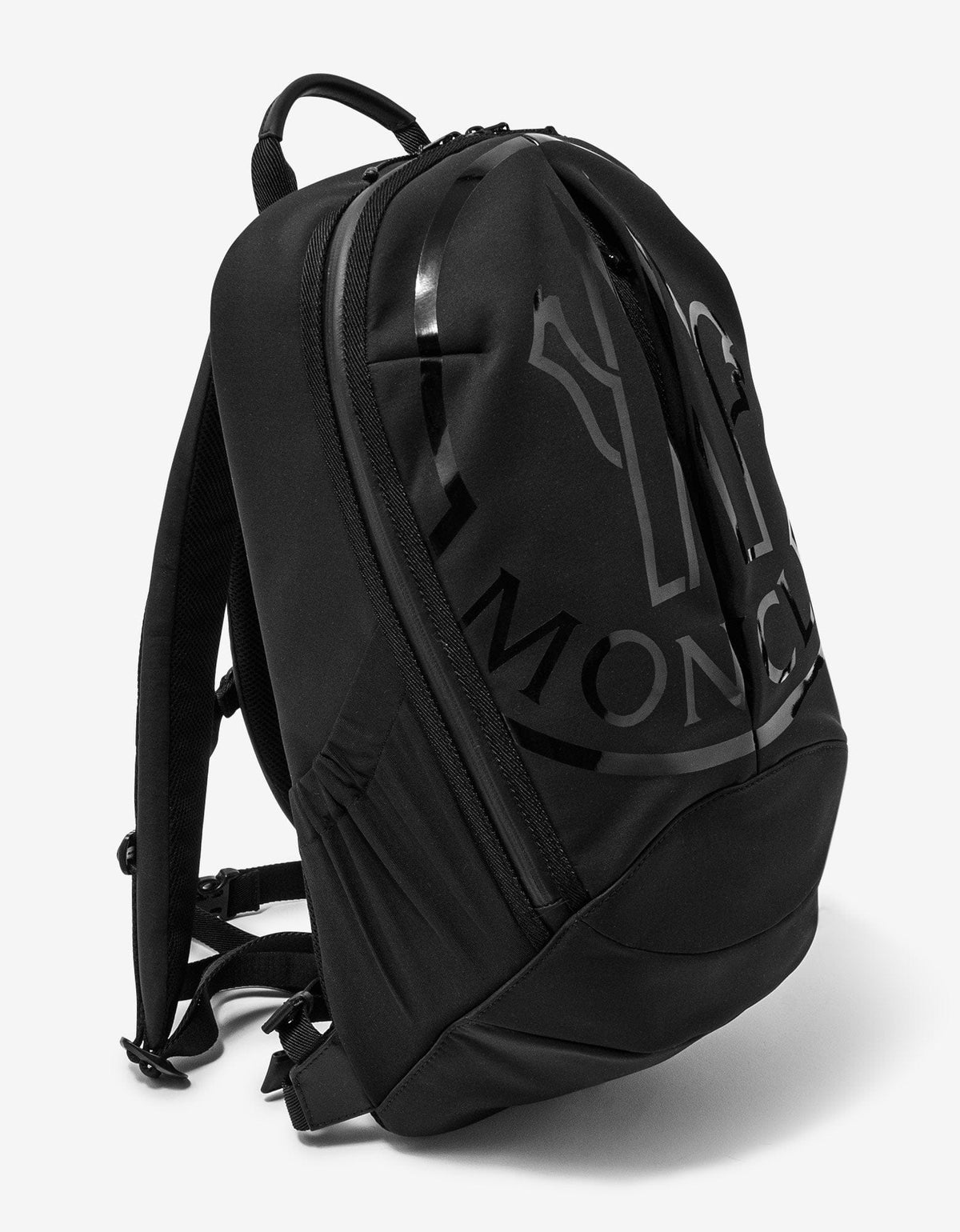 Moncler Black Cut Logo Backpack