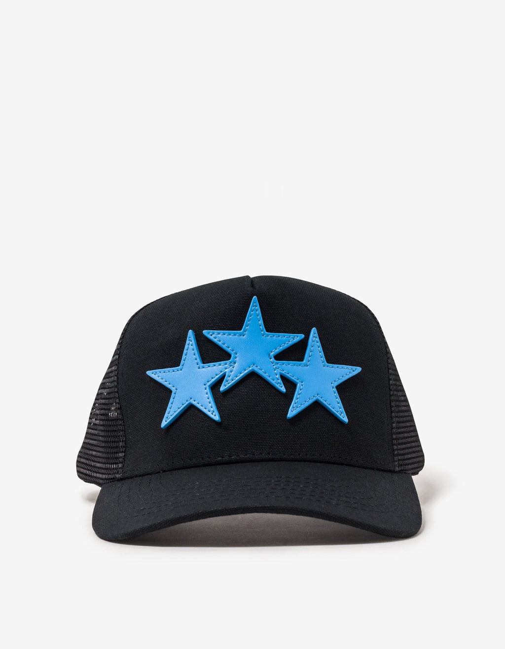 Amiri Black & Blue Three Star Trucker Hat