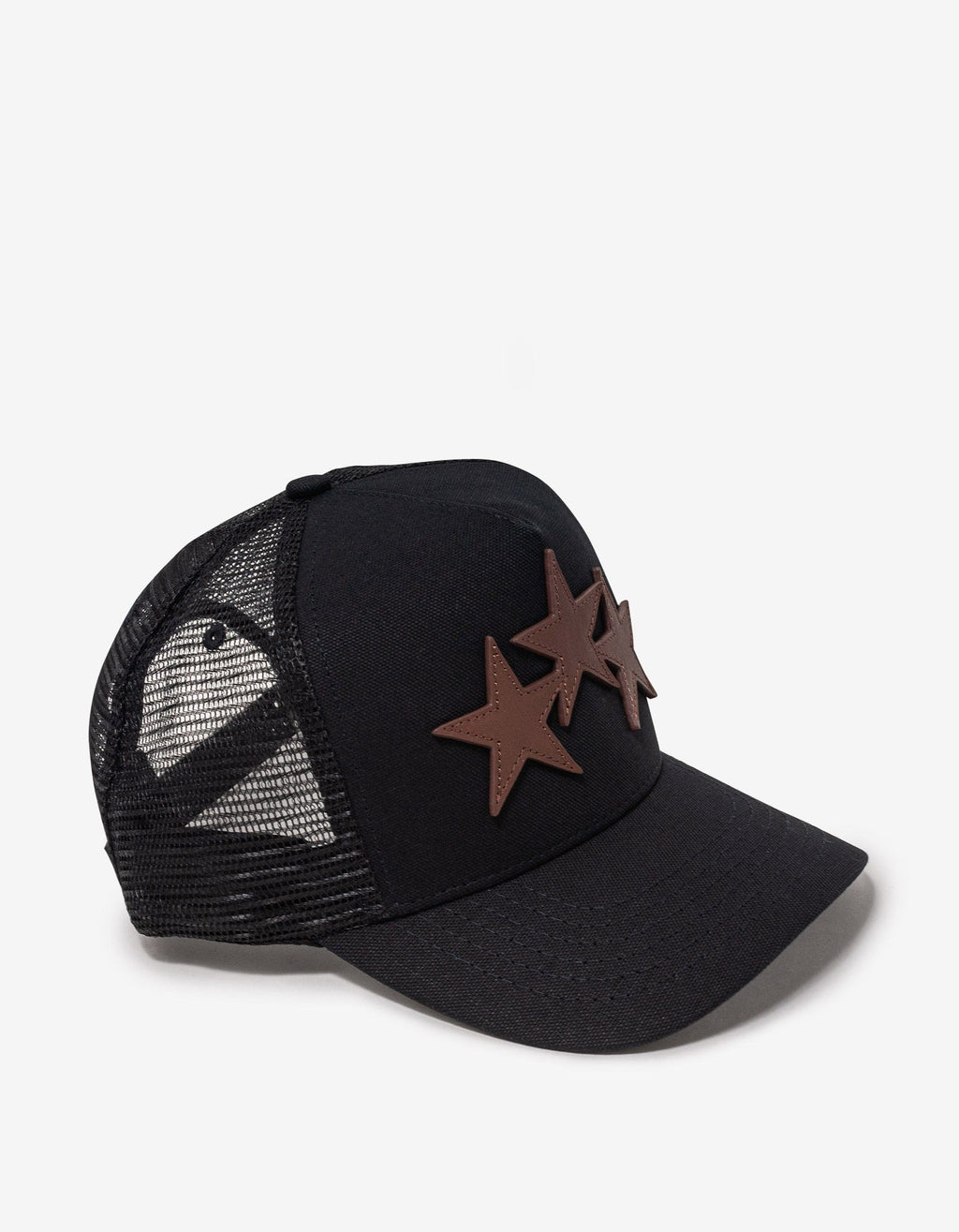 Amiri Amiri Black & Brown 3 Star Trucker Hat