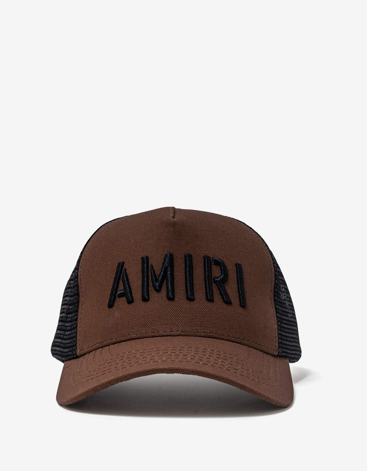 Amiri Brown Arts Stencil Trucker Hat