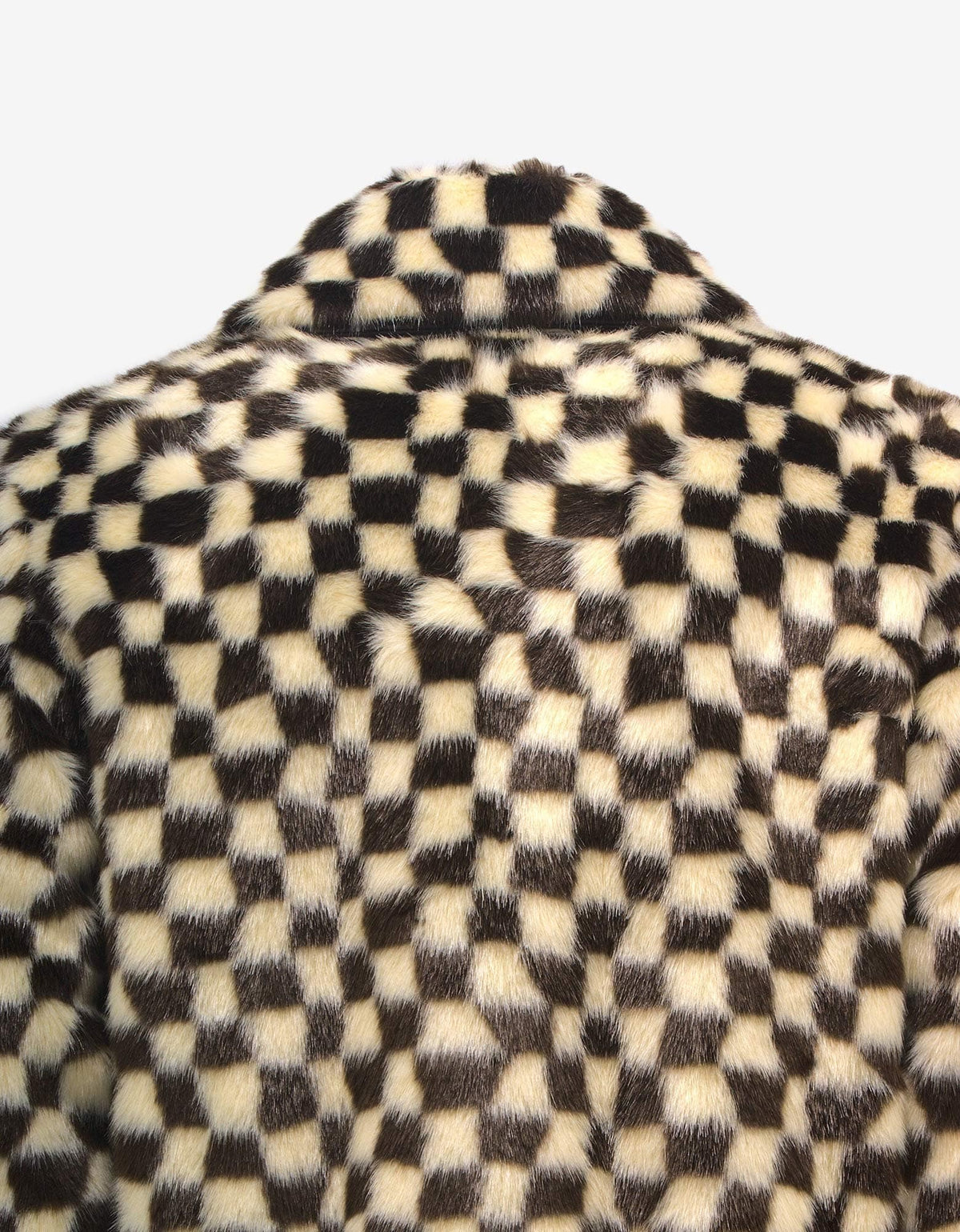 Amiri Checkered Faux Fur Blouson