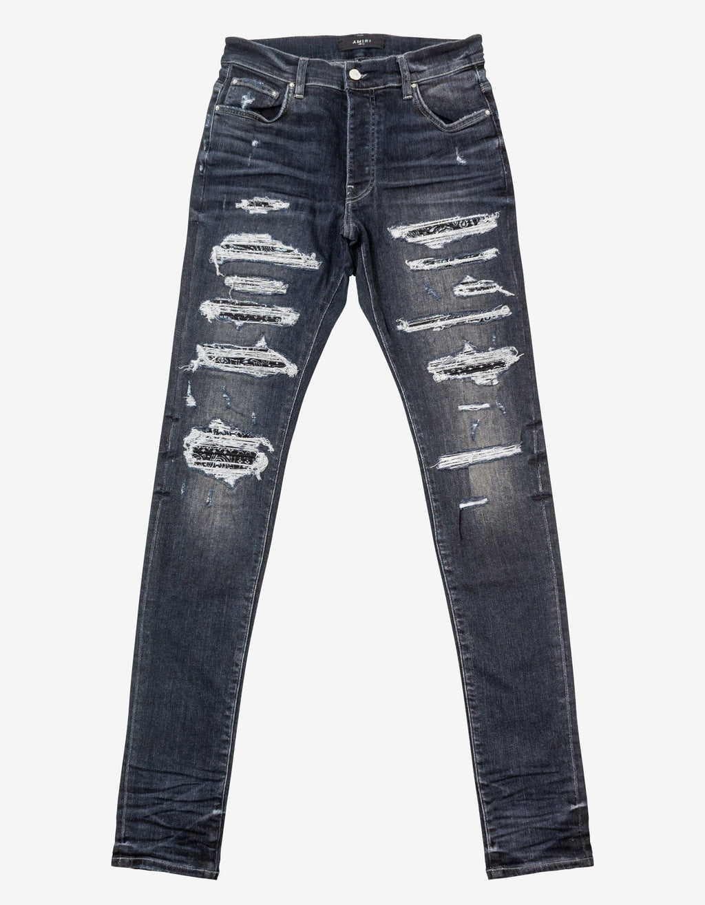 Amiri Amiri Grey Bandana Thrasher Jeans