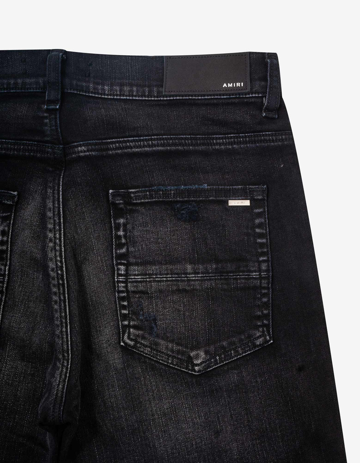 Amiri MX1 Flannel Aged Black Jeans