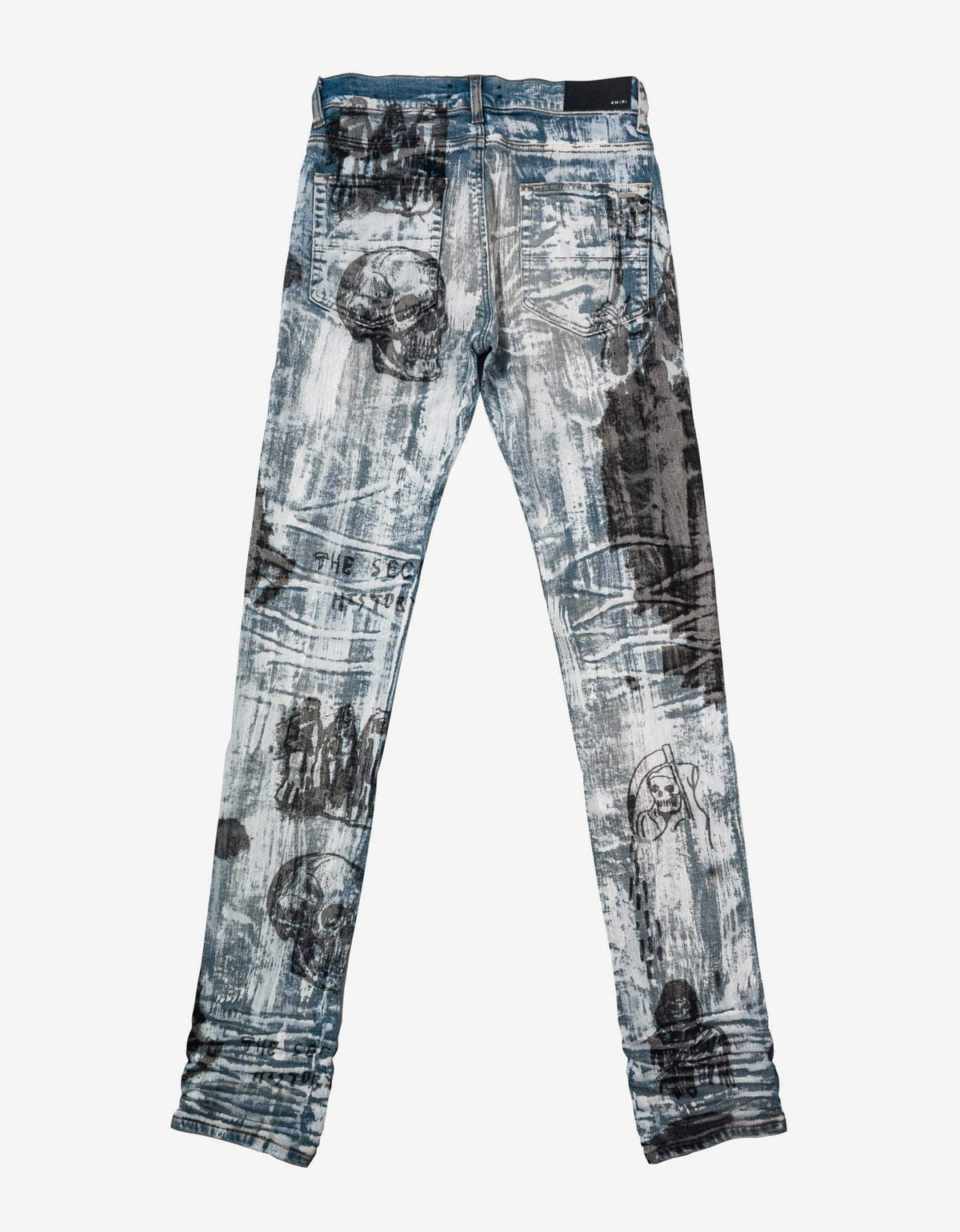 Amiri Wes Lang Blue Sketch Jeans