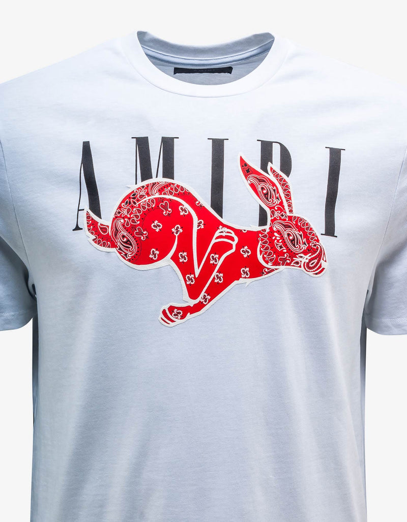 Amiri White CNY Rabbit Logo T-Shirt