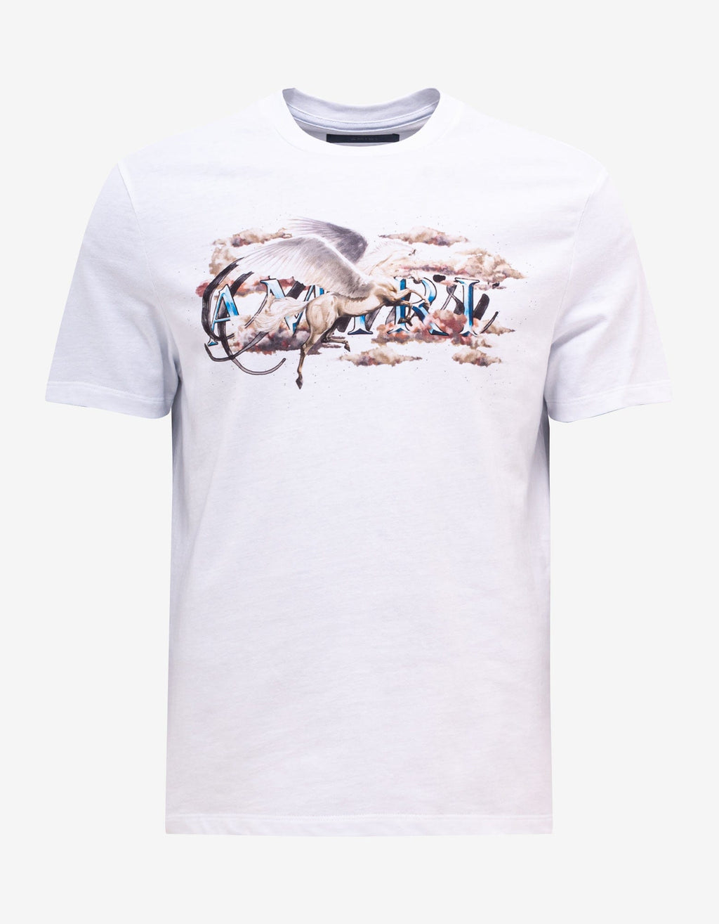 Amiri Amiri White Pegasus Script Logo T-Shirt