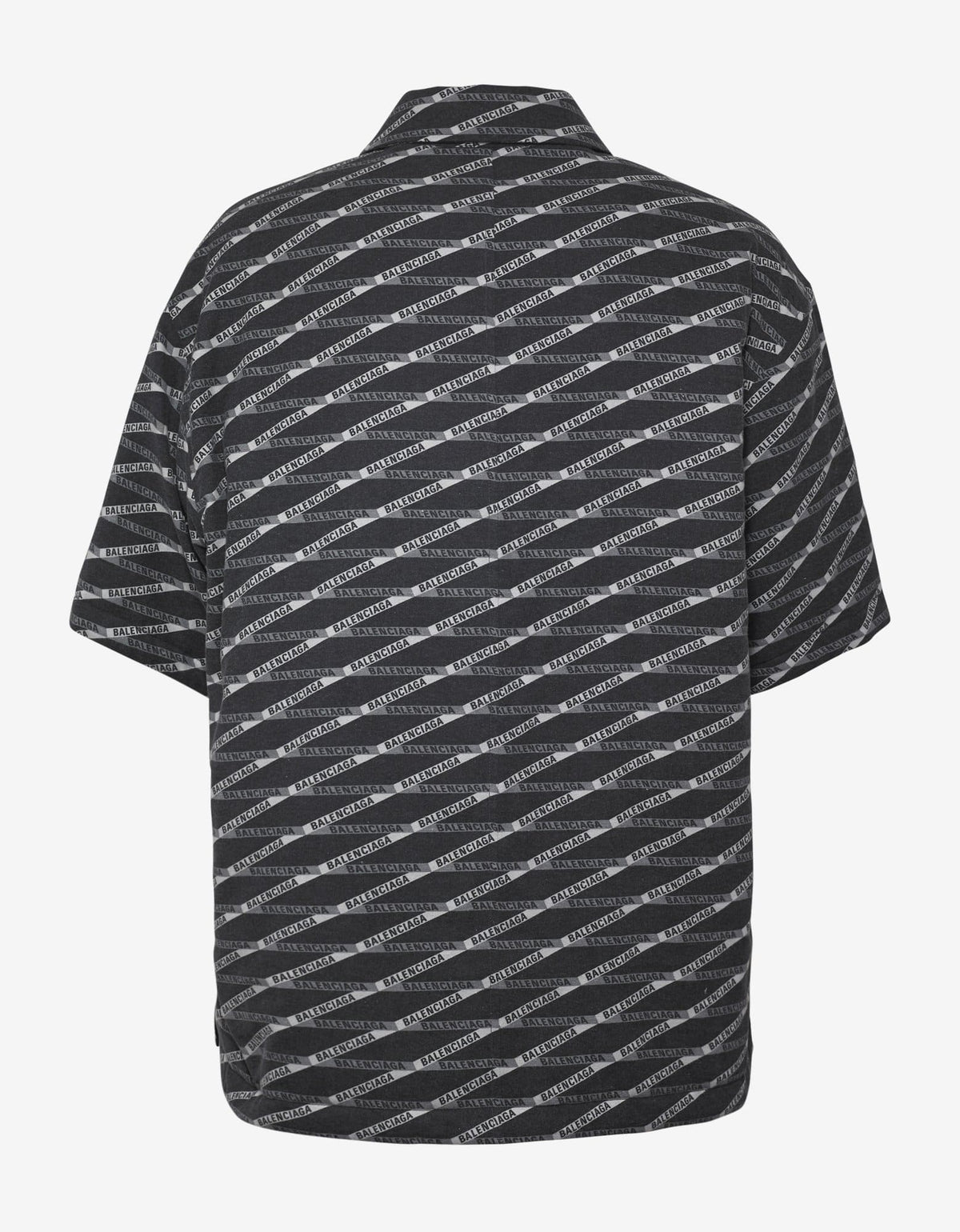 Balenciaga All-Over Logo Print Padded Shirt