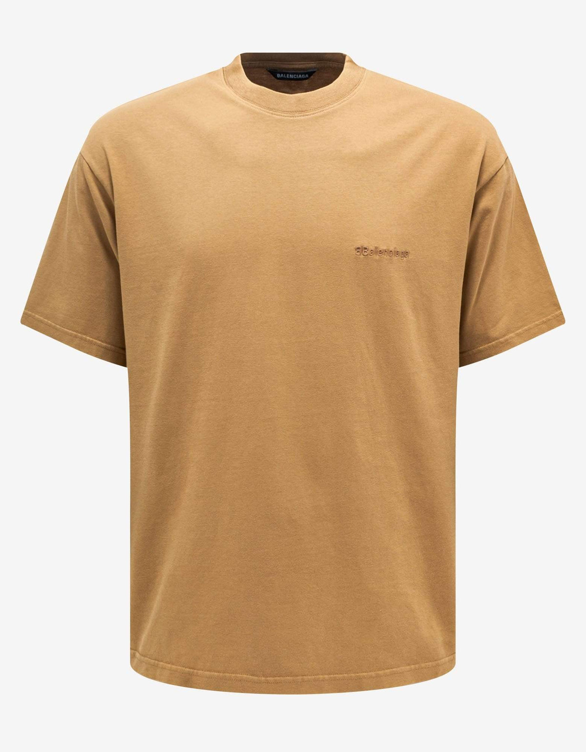 Balenciaga Beige BB Corp Embroidery Medium Fit T-Shirt