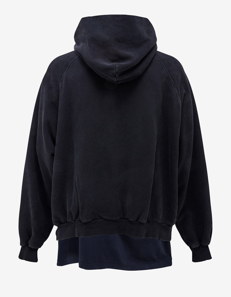 Balenciaga Black BB Be Different Patched T-Shirt Hoodie