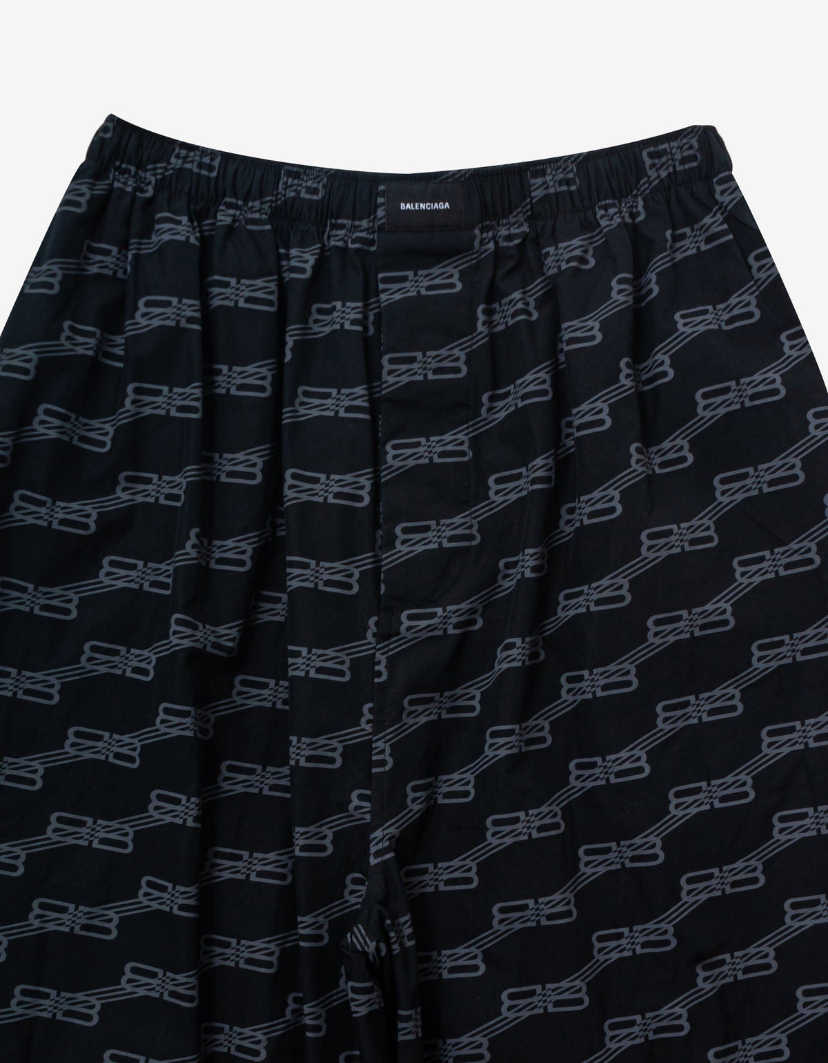 Balenciaga Black BB Monogram Pyjama Pants