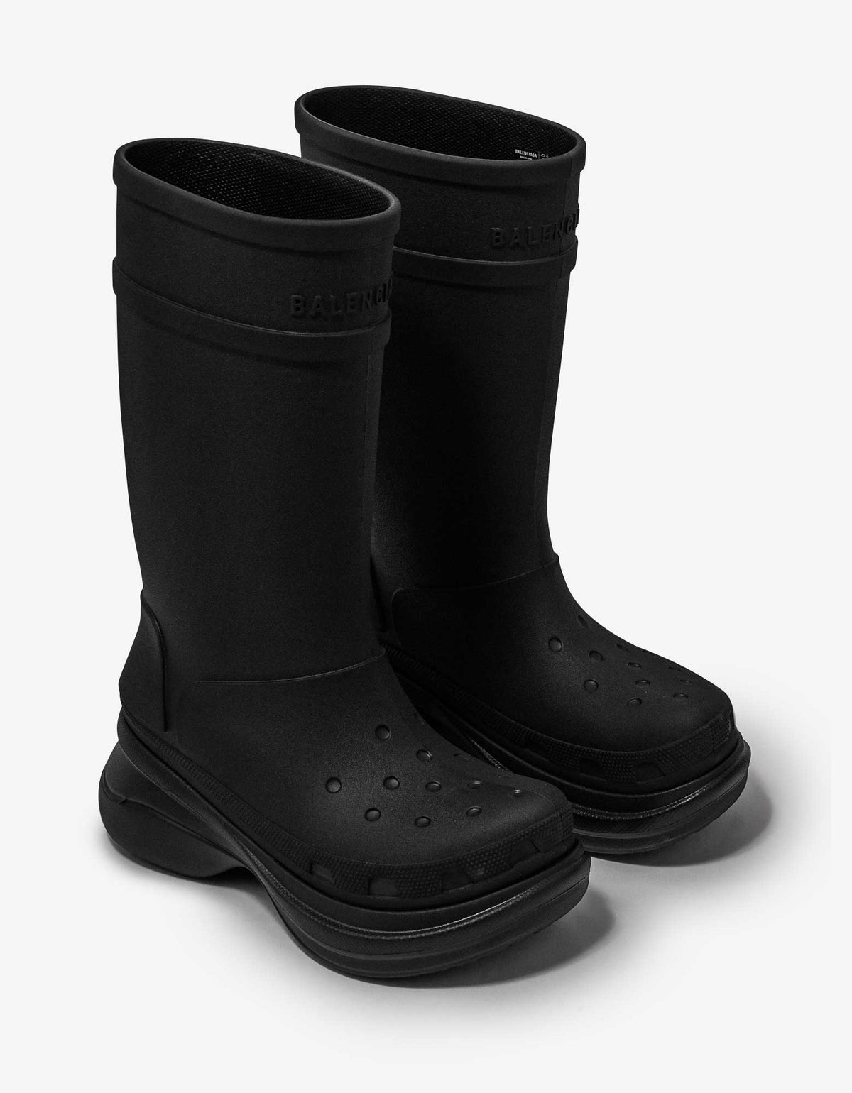 Balenciaga Black Crocs Boots