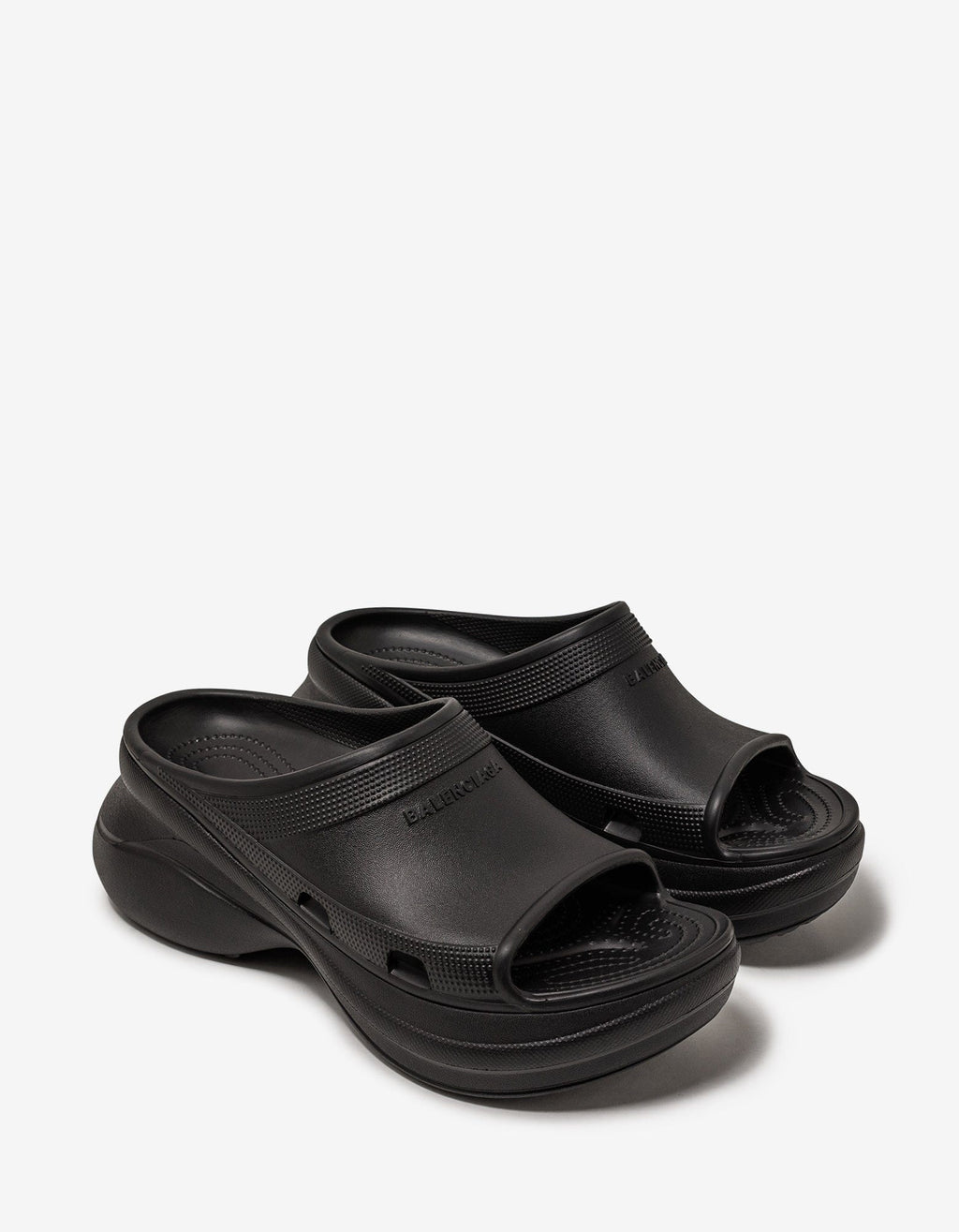 Balenciaga Balenciaga Black Crocs Slide Sandals