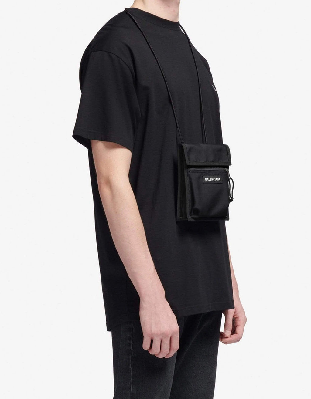 Balenciaga Black Explorer Pouch Bag