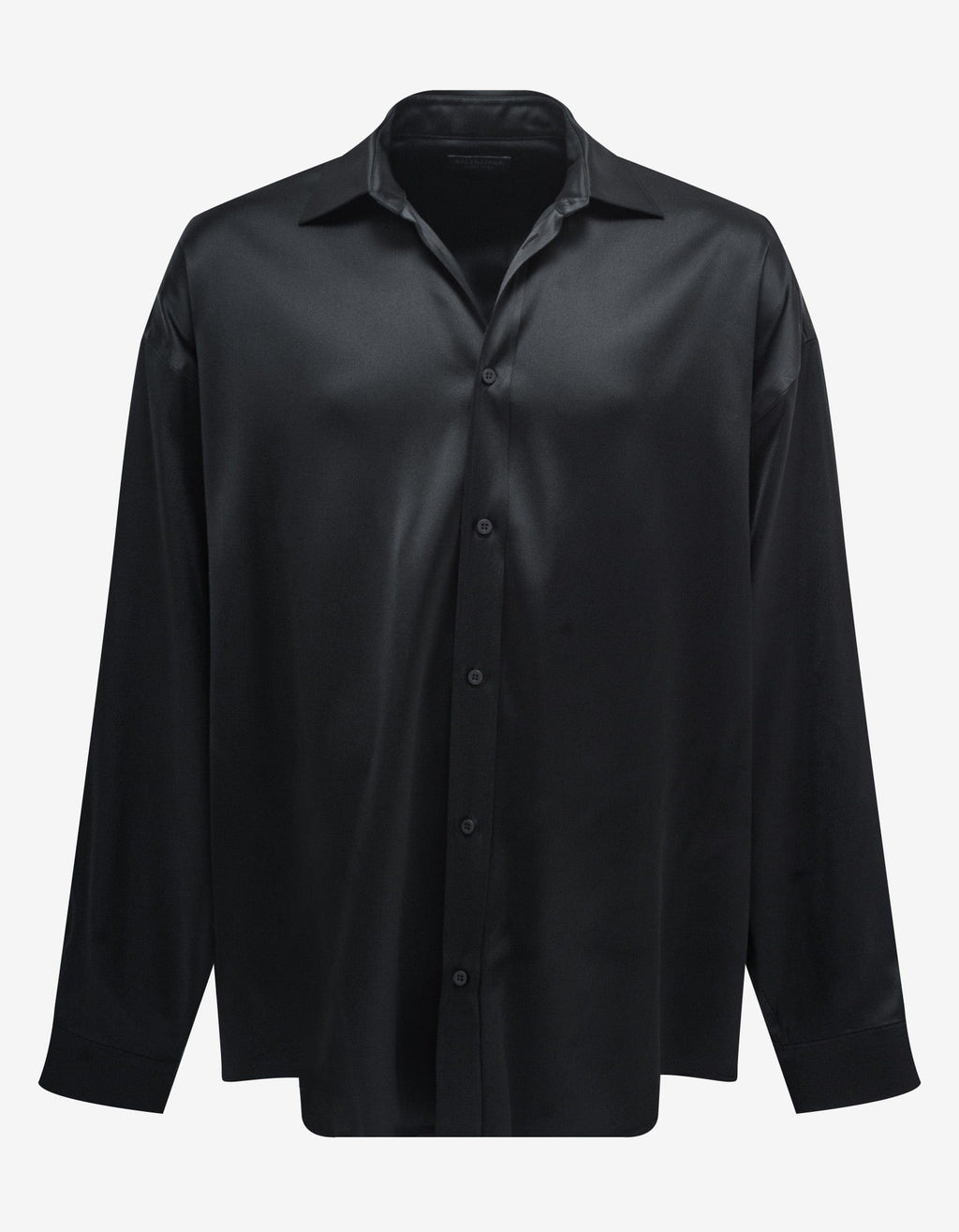 Balenciaga Balenciaga Black High Sheen Oversized Shirt