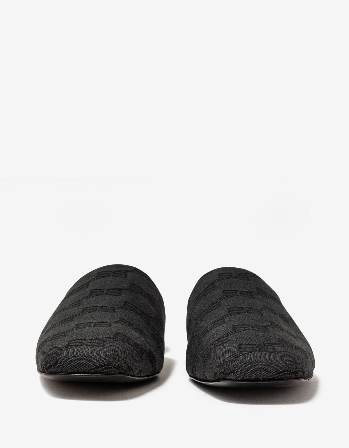 Balenciaga Grey Cosy Mule BB Monogram Sandals