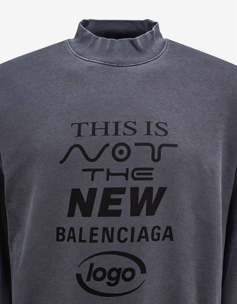 Balenciaga Grey This Is Not Sweatshirt