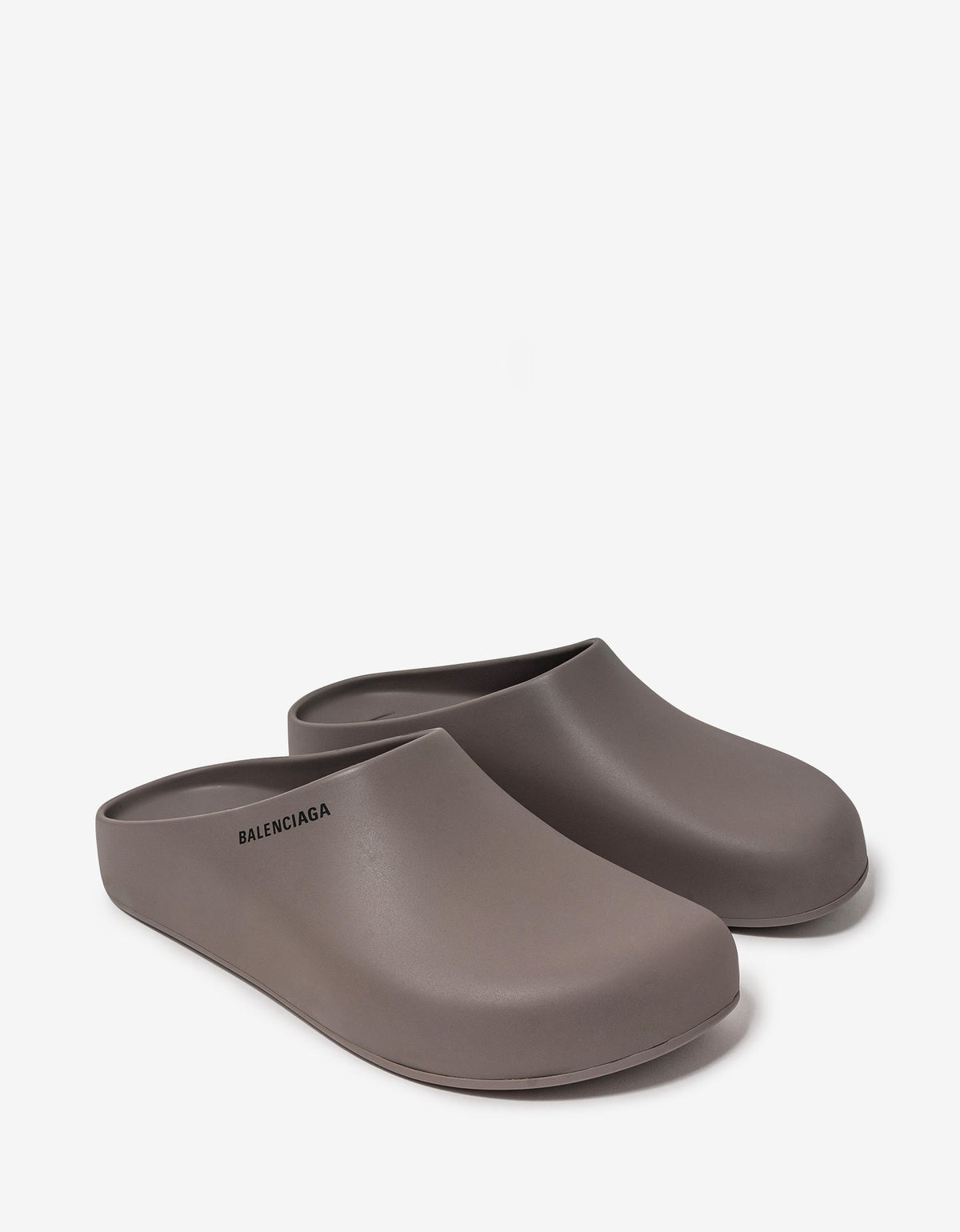 Balenciaga Medium Grey Mule Slide Sandals