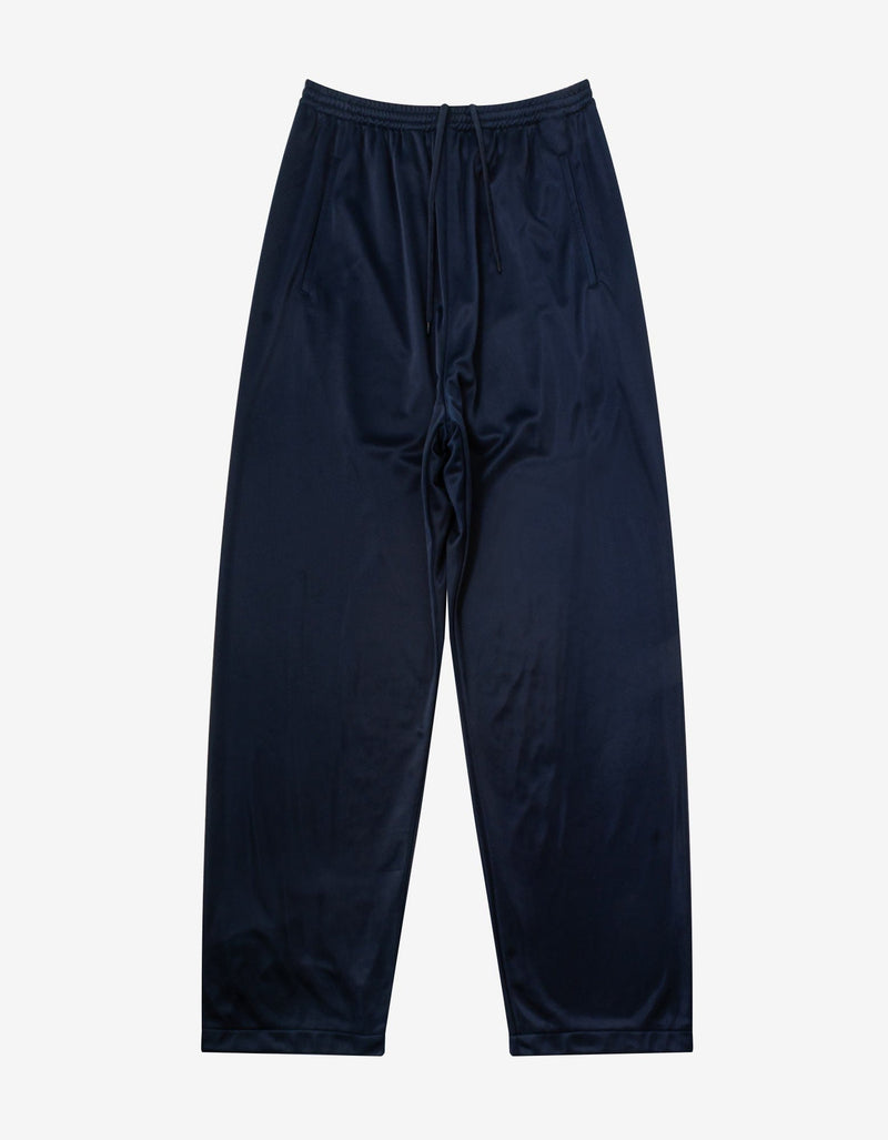 Balenciaga Navy Blue High Sheen Tracksuit Trousers