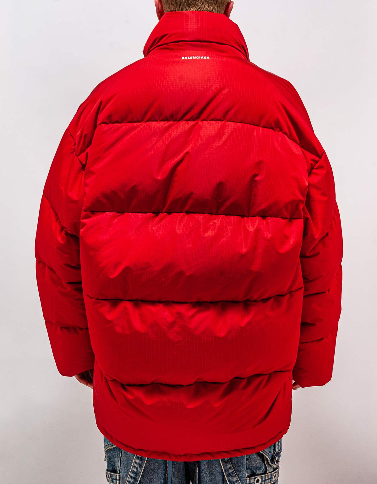Balenciaga Red C Shape Puffer Jacket