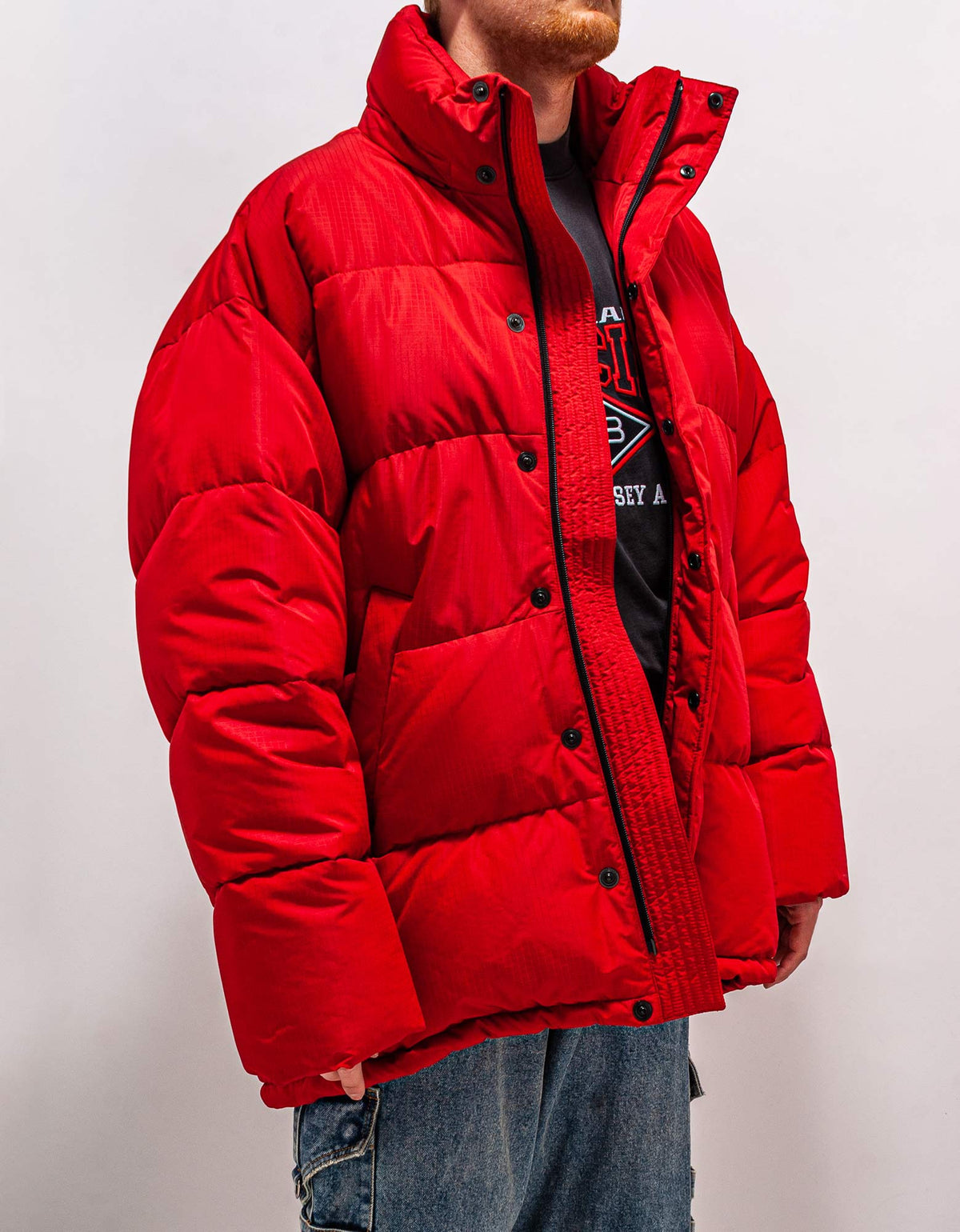 Balenciaga Red C Shape Puffer Jacket