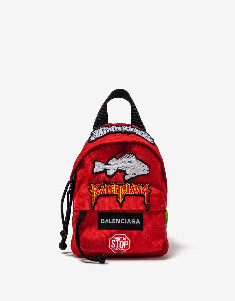 Balenciaga Red Explorer Mini Backpack