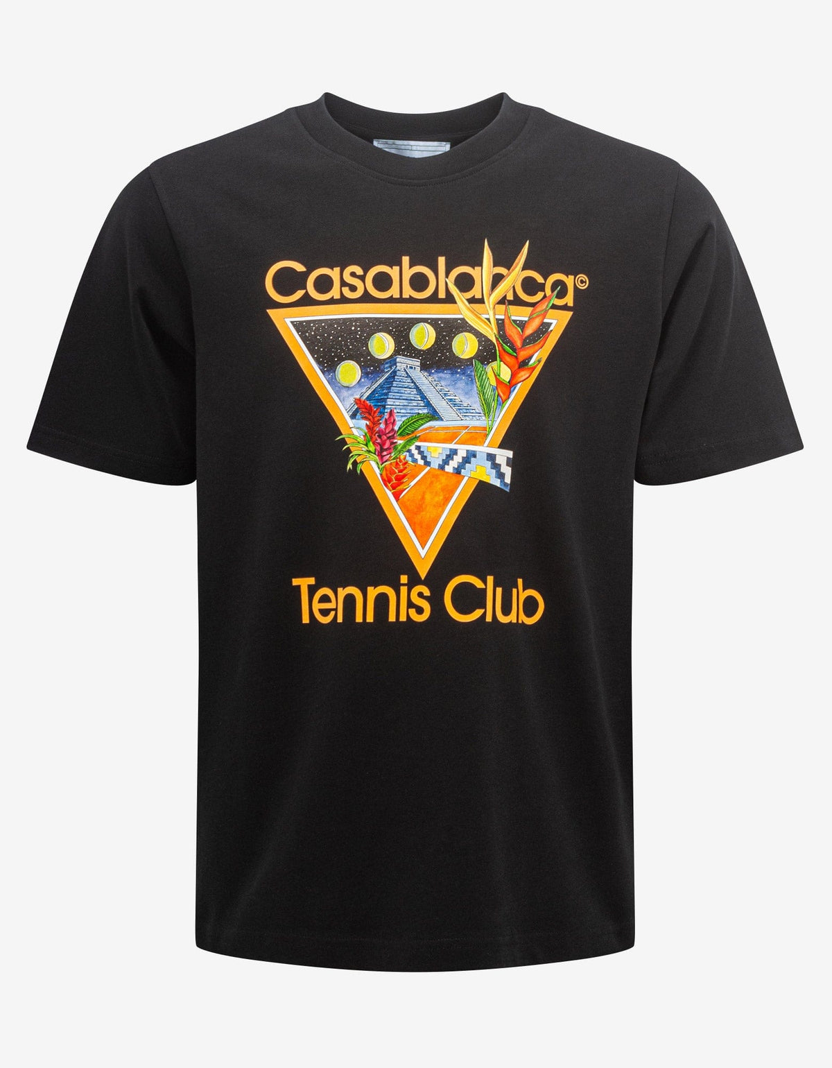 Casablanca Black Tennis Club Icon T-Shirt