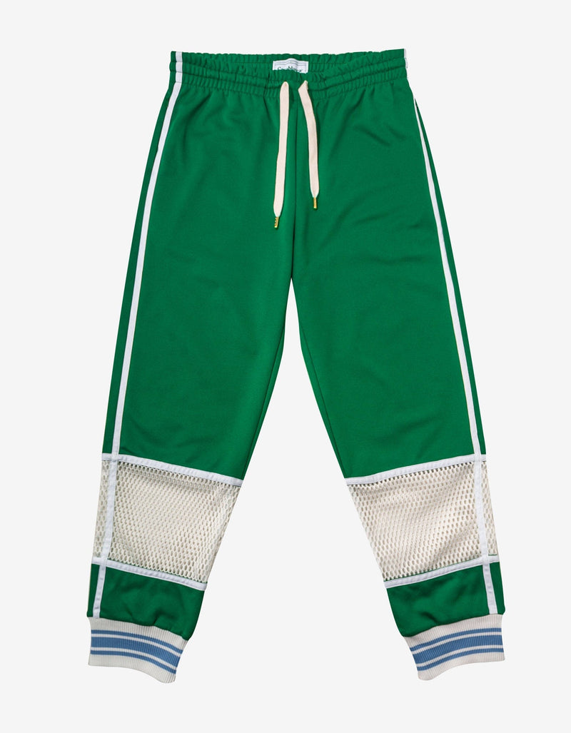 Casablanca Green Interlock Mesh Track Pants