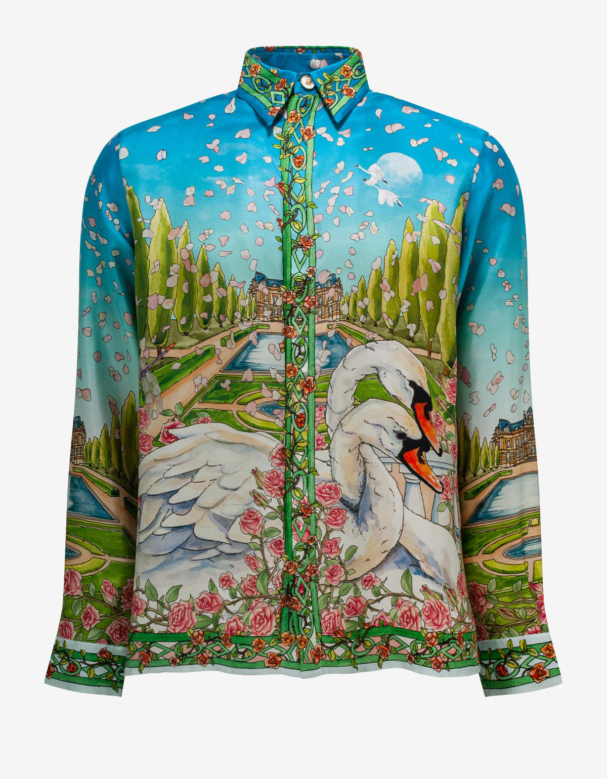Casablanca L'amour En Fleur Silk Shirt