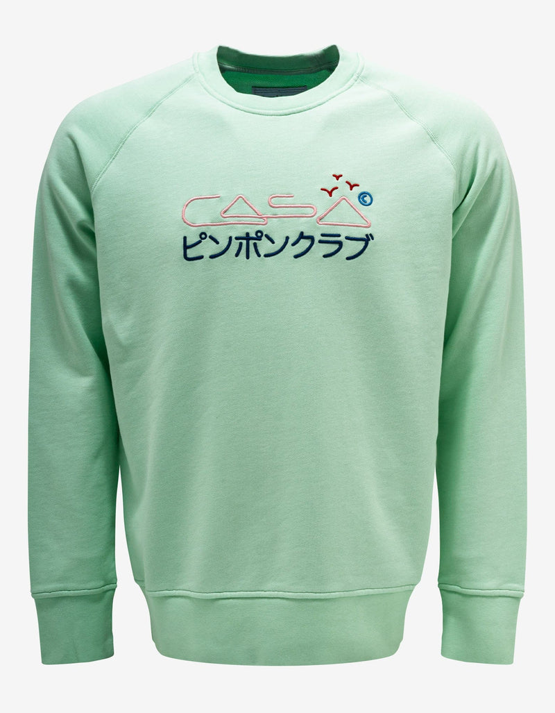 Casablanca Mint Green Casa Embroidery Sweatshirt