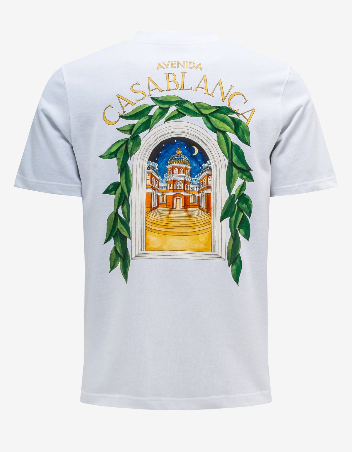Casablanca White Avenida Print T-Shirt