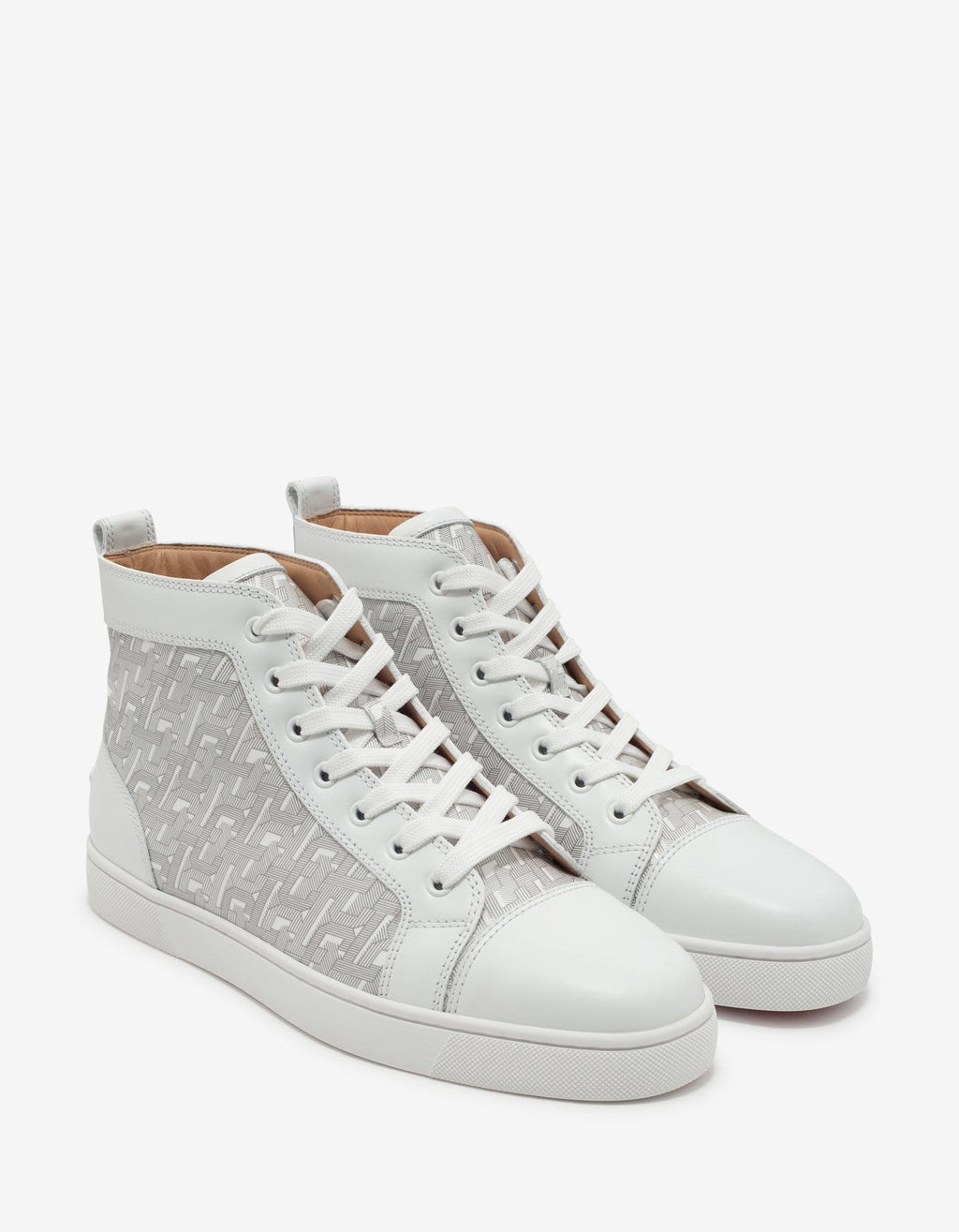 Christian Louboutin Christian Louboutin Louis CL Motif White High Top Trainers