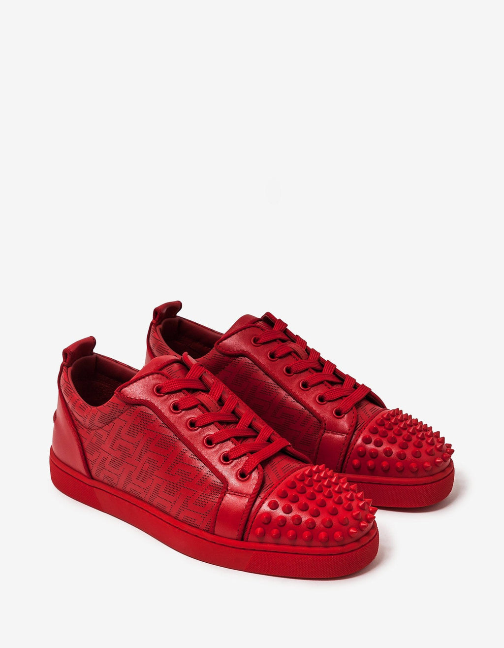Christian Louboutin Christian Louboutin Louis Junior Spikes Techno CL Red Trainers