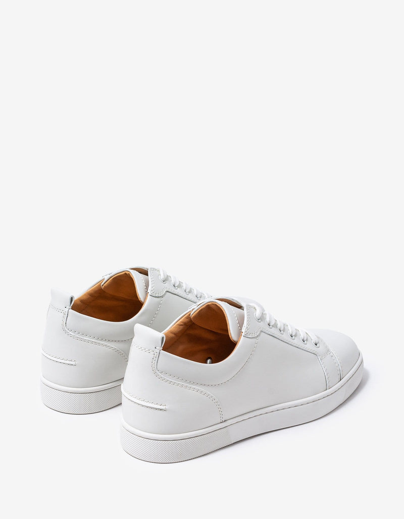 Christian Louboutin Louis Junior White Leather Trainers