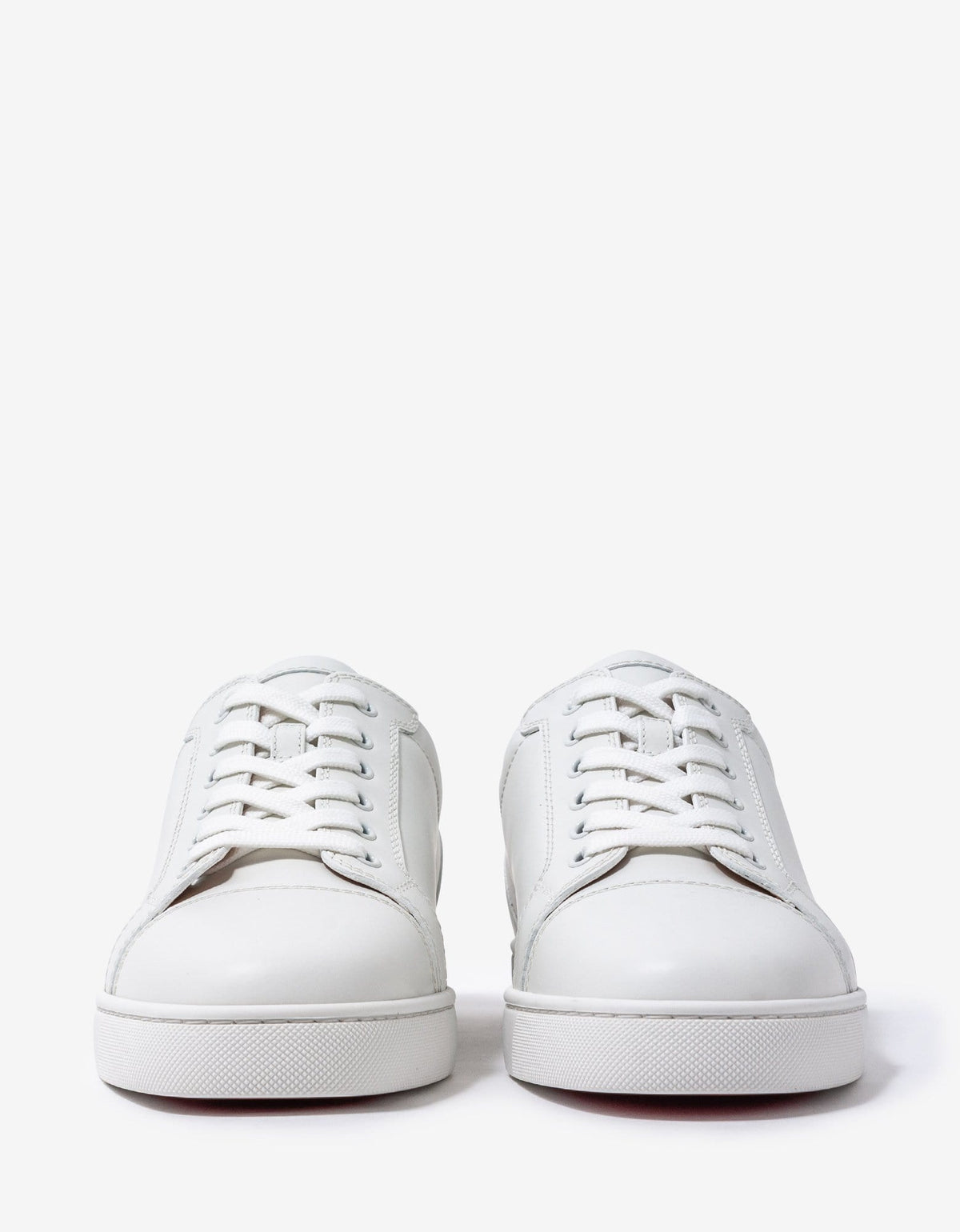 Christian Louboutin Louis Junior White Leather Trainers -