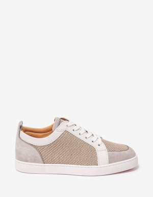 Christian Louboutin Rantulow Grey & Champagne Trainers
