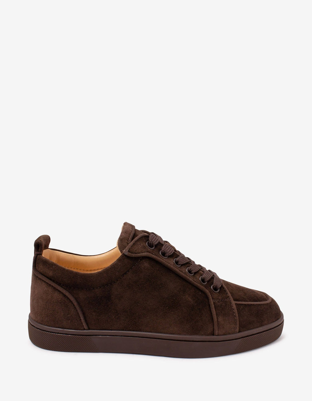 Christian Louboutin Rantulow Orlato Brown Suede Leather Trainers
