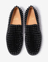 Christian Louboutin Roller-Boat Black Suede Trainers